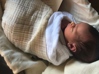 Husband Returns from Business Trip and Sees Newborn Baby on Table with Two Notes beside