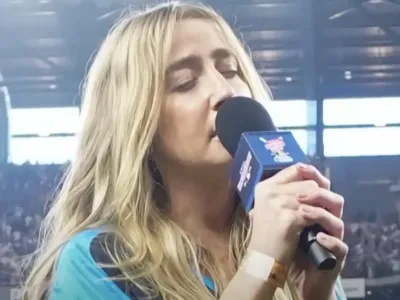 Ingrid Andress Delivers Captivating Performance of the National Anthem at MLB Home Run Derby