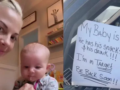 Mother leaves &#8220;baby&#8221; in car during Target trip – assures bystanders he&#8217;s fine.