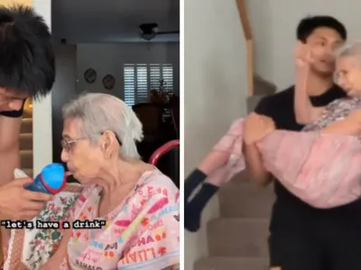 Devoted Grandson Spends Every Moment Caring for Grandma to Keep Her Out of Care Home