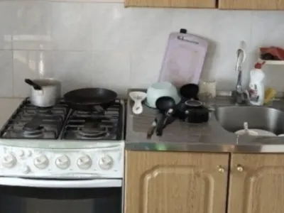 While his wife was at work the man spent 170 dollars and totally remade their miserable kitchen